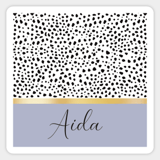 Aida name custom gift Sticker